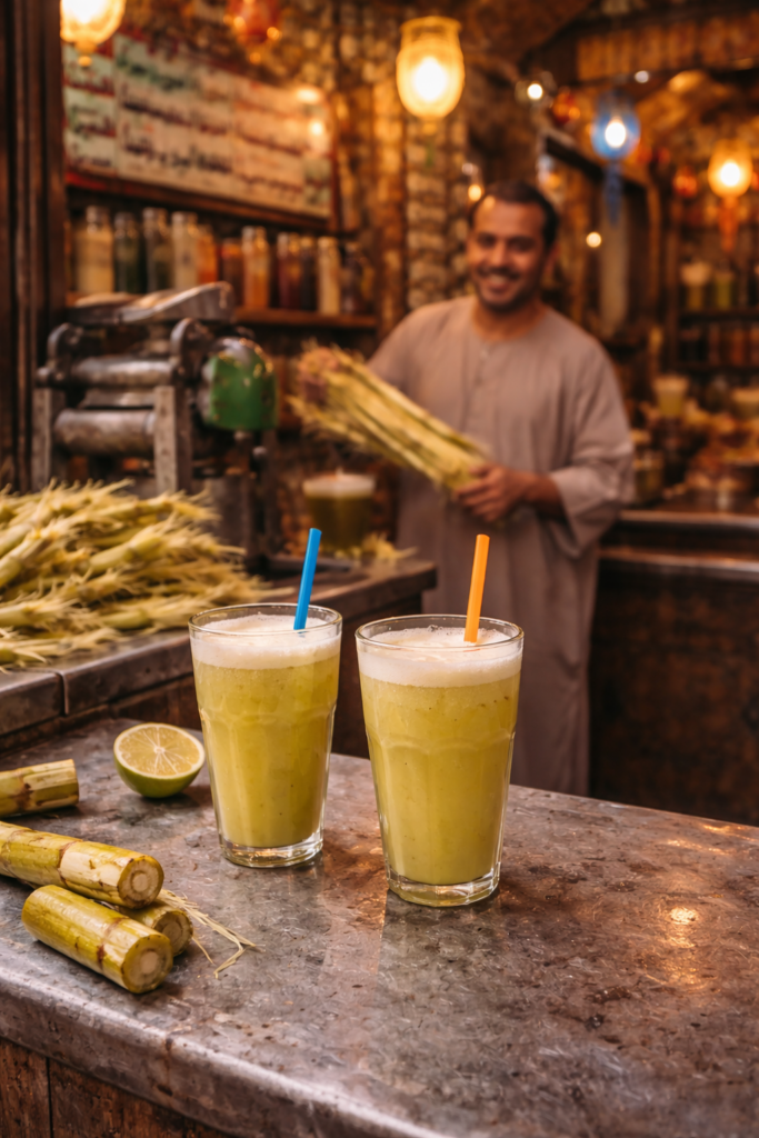 A cold cub of Sugarcane Juice