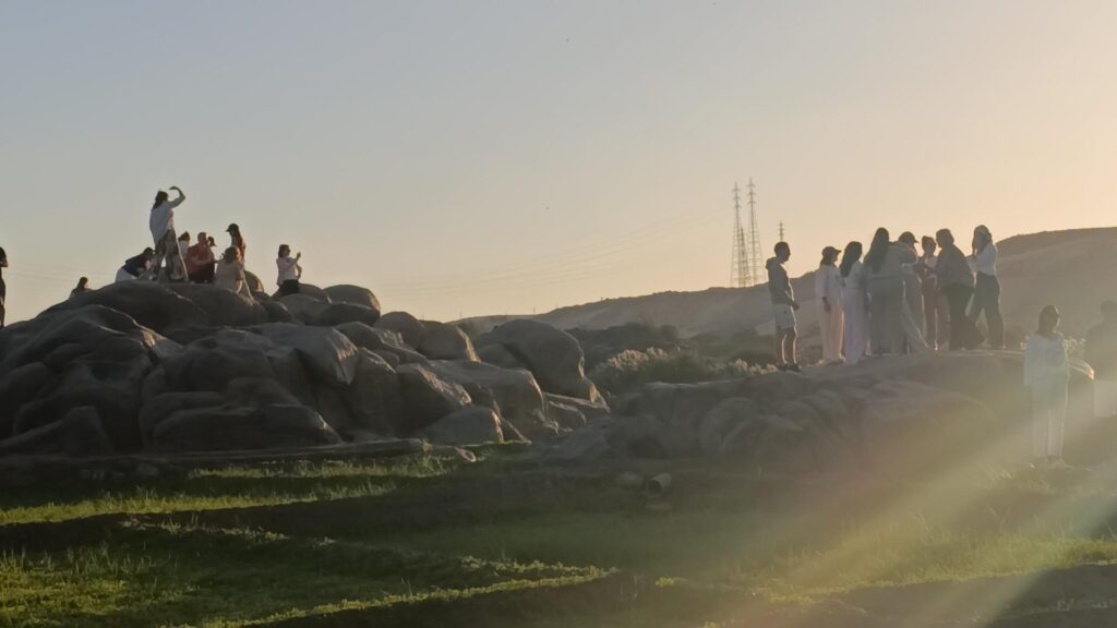 People Gathering on Mango Island 